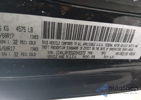 2016 Jeep Patriot High Altitude Edition z USA, uszkodzony, nr VIN 1C4NJRFB5GD545372